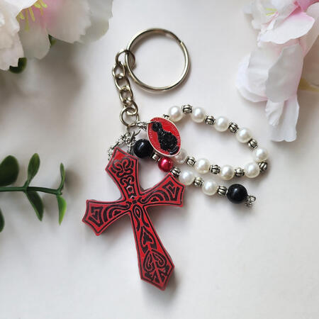 Rosary Keychain